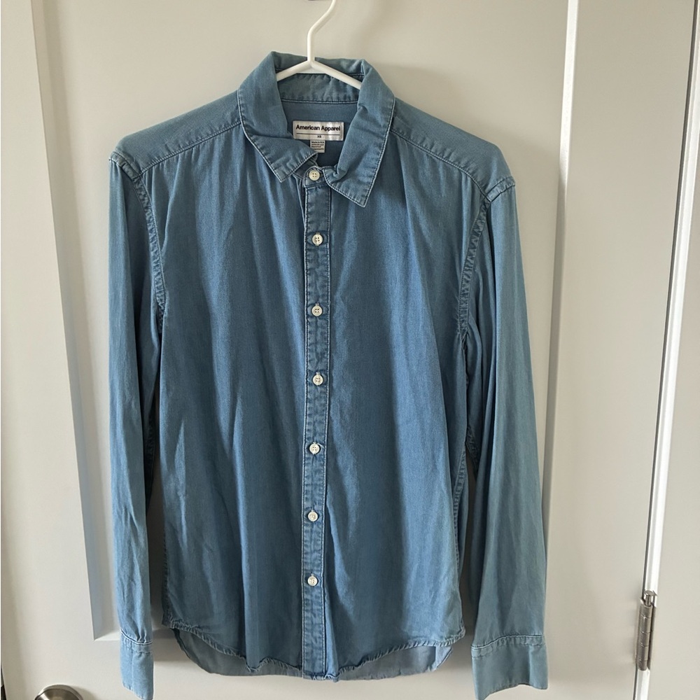 American Apparel Blue Denim Shirt